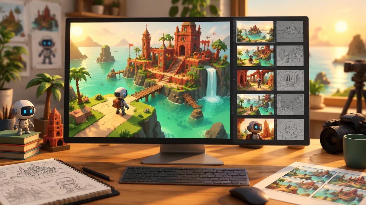 Unity Spark yhdistää pelin ideoinnin taiteilijoiden tekemiin resursseihin